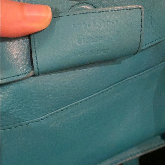 Teal Balenciaga mini papier crossbody - Picture 4 of 6